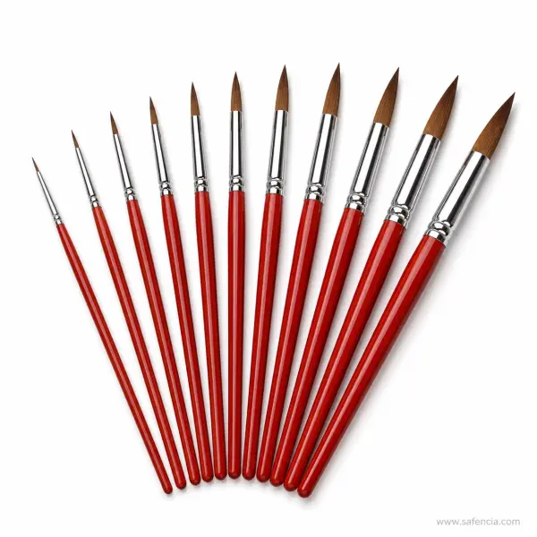 Habico Sablon Round Paint Brush Sizes 00 to 12