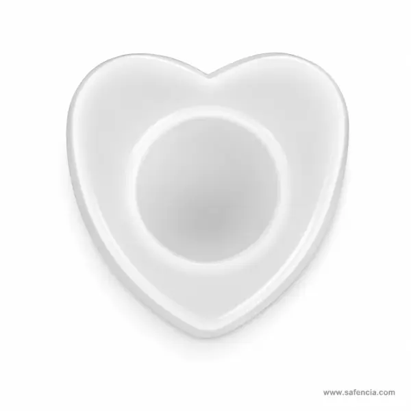 Heart Silicone Mould — LZ-042, White