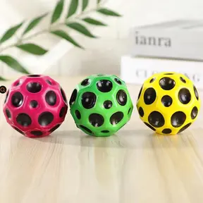 High Bounce Moon Anti Stress Ball product image 4 - close up