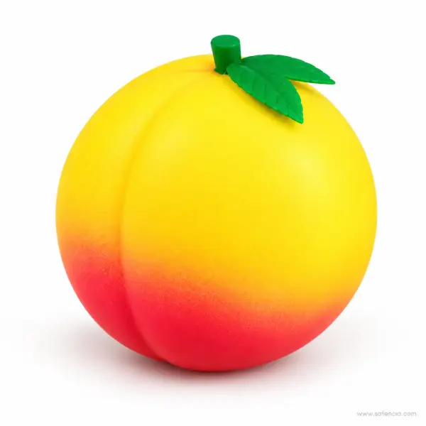 Honey Peach Squishy — 9 cm Slow-Rise Peach Squeeze Toy