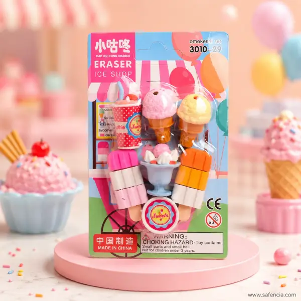 Ice Cream Eraser Set
