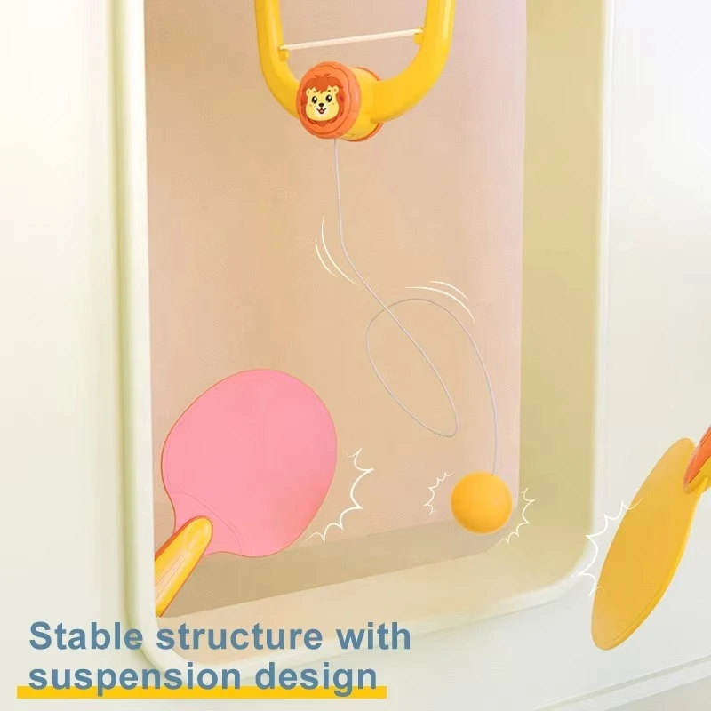 Indoor hanging tennis suspension design