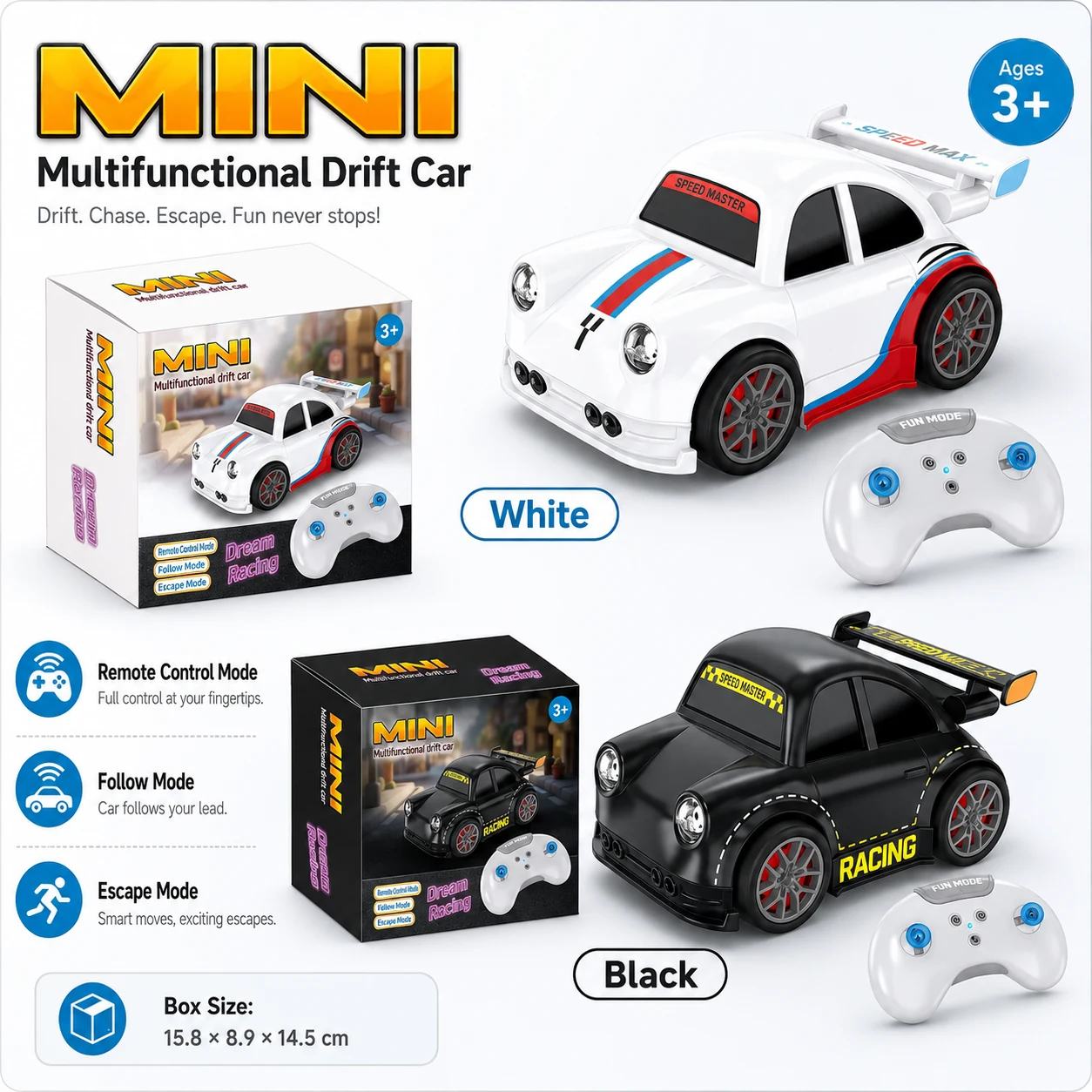 Mini multifunctional 6789-1 RC drift car feature image