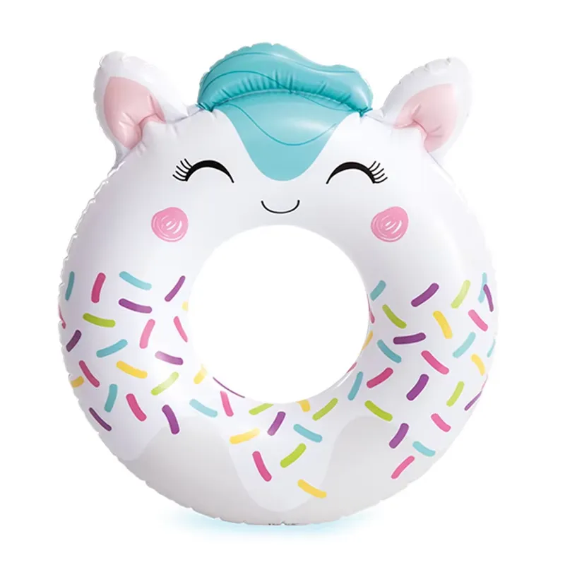 White llama design Intex Cute Animal Swim Tube 59266 with colourful sprinkle print