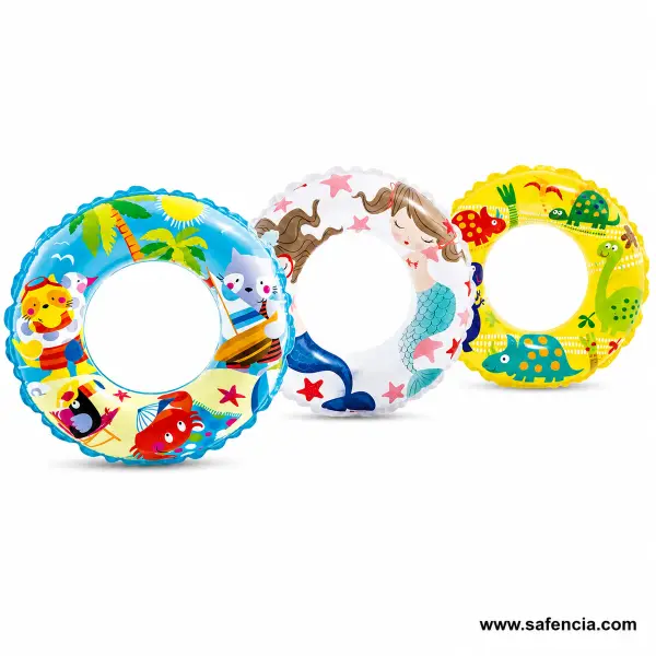 Intex Cartoon Transparent Swim Ring 24 inch 59242