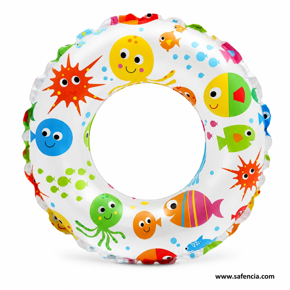 Intex Lively Print 20-inch Swim Ring 59230 with colourful sea-creature design