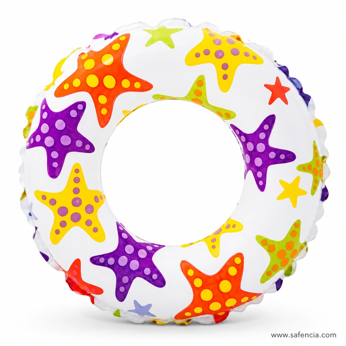 Intex Lively Print 20-inch Swim Ring 59230 with multicolour starfish artwork