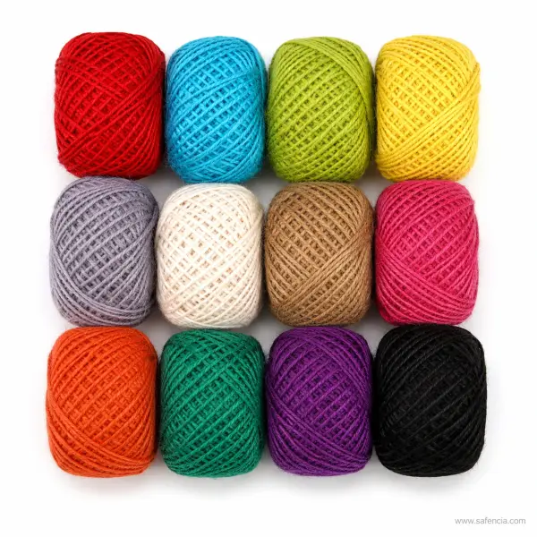 Small Coloured Jute Twine Ball — Single