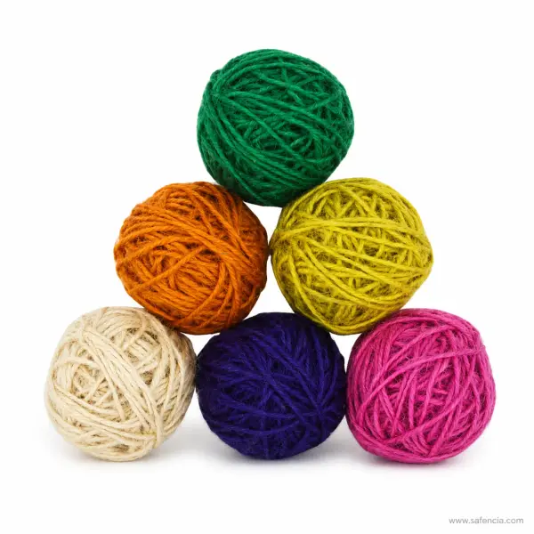 Coloured Jute Roll Single Ball