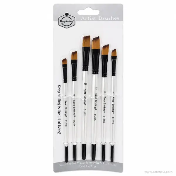 Keep Smiling Chisel Tip Brush Set of 6 — 6125X