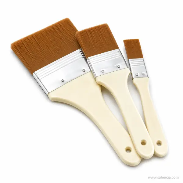 Keep Smiling Gesso Brush Set of 3 Wide Flats