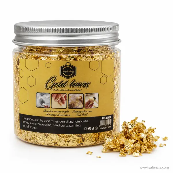 Keep Smiling Metallic Foil Flakes Jar