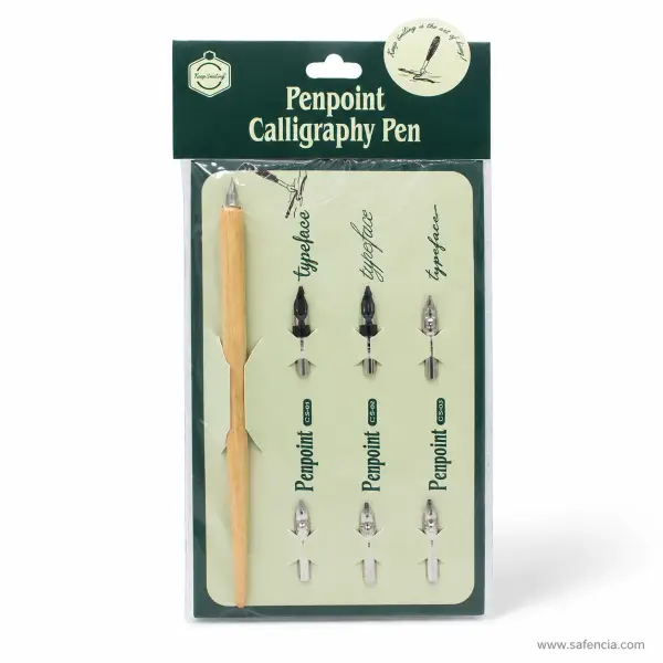 Keep Smiling Penpoint Calligraphy Pen with 7 Nibs