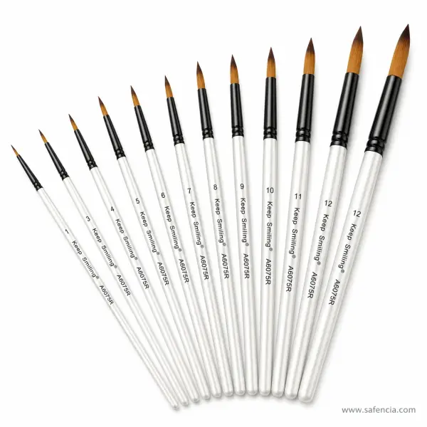 Keep Smiling Round Brush Set of 12 — A6075R