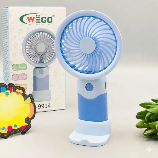 Kids 6 Inch Mini Rechargeable Handheld Desktop Cooling Fan