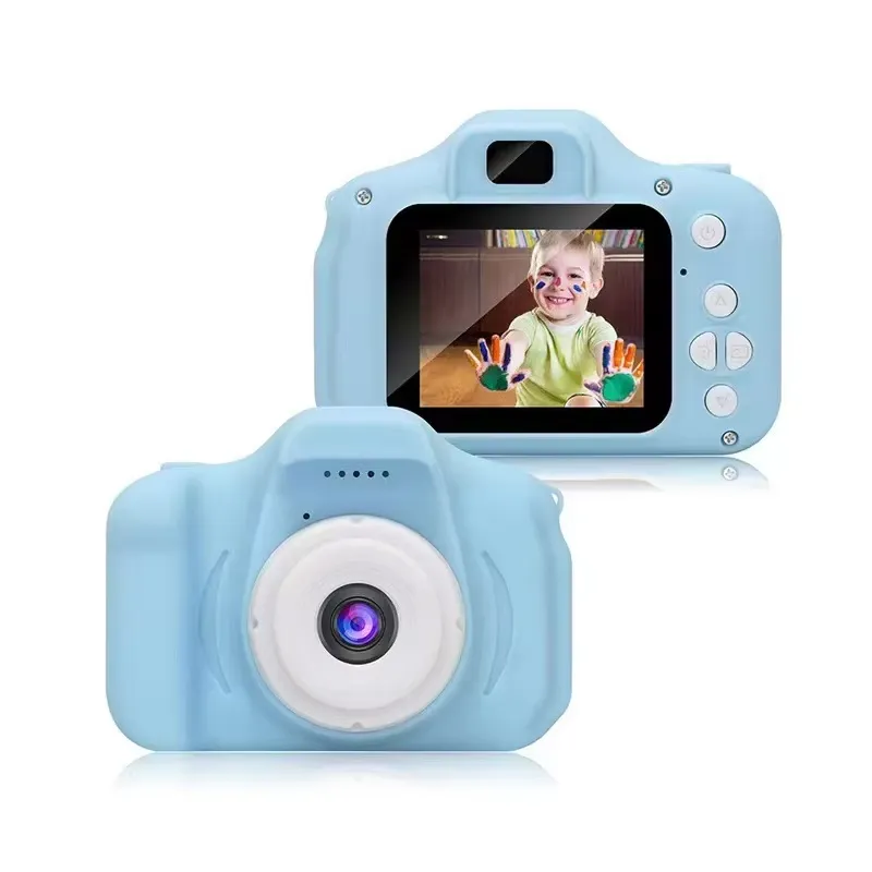 Kids digital camera in pink and blue colours