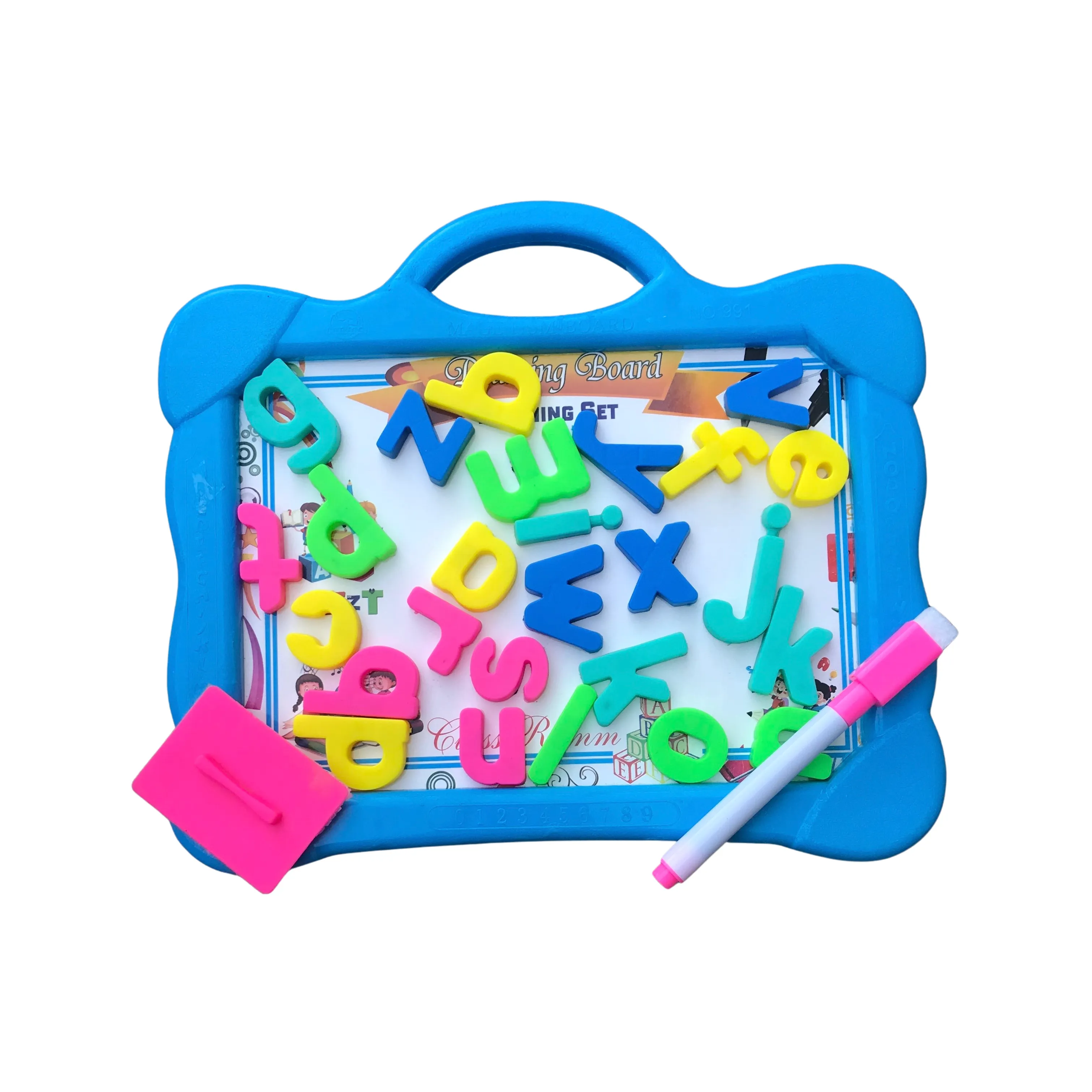 Kids Drawing Board with Magnetic Alphabets (a-z) + 1 Board Marker