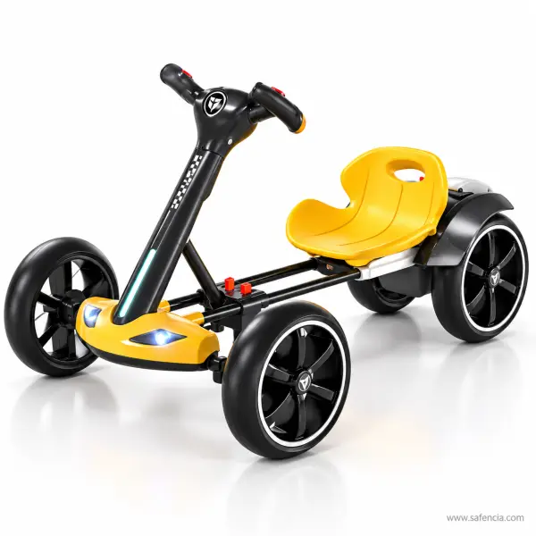 Kids Electric Drift Kart with Parent Remote, Foldable, Lights and Music