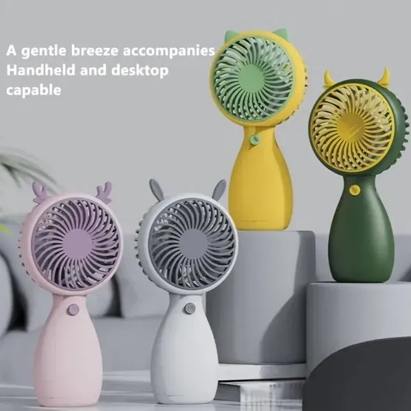 USB charging port on kids mini chargeable fan
