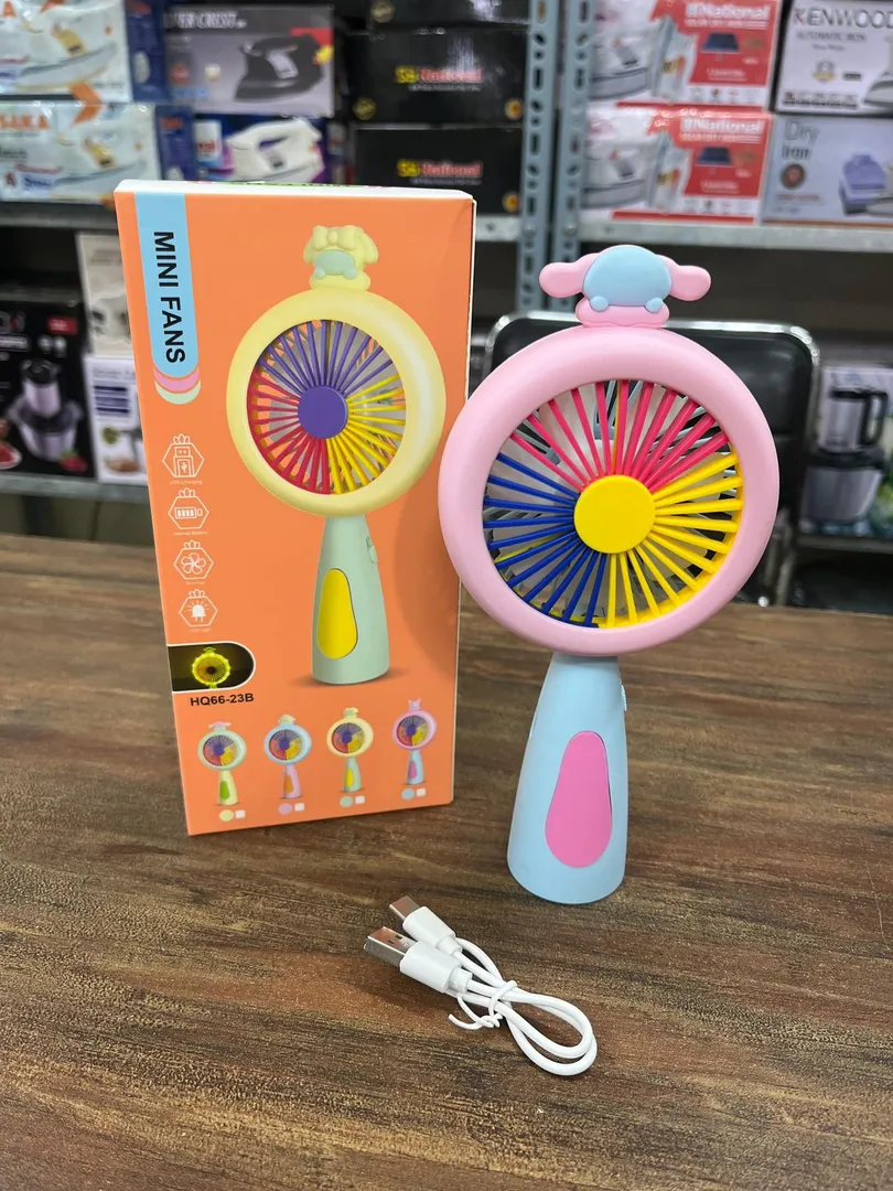 Kids mini hand fan retail packaging box