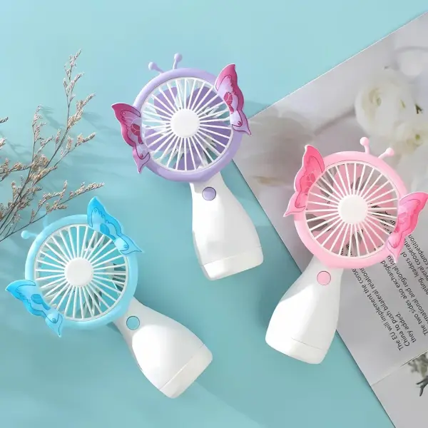 Kids Mini Pinteresty Butterfly Hand Fan