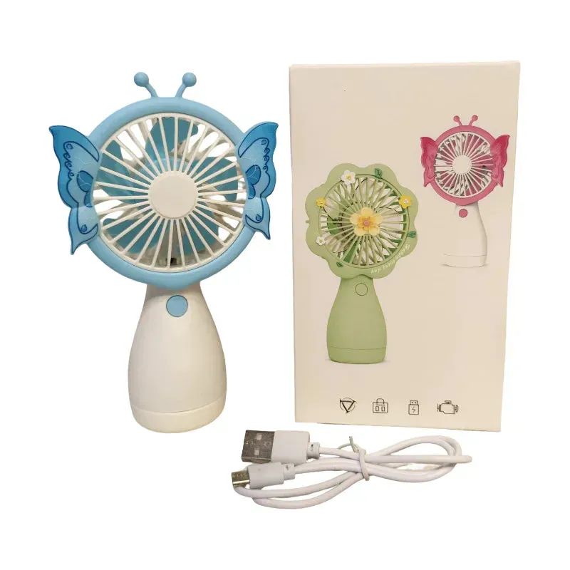 Butterfly hand fan size and dimensions