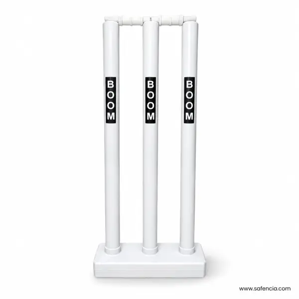 Boom Large Plastic Cricket Wickets 30 inch in White