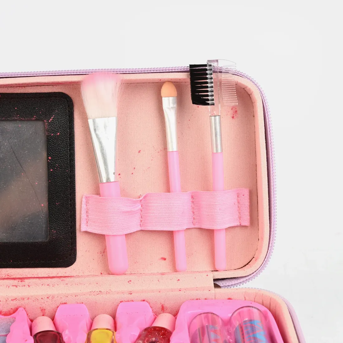 Lilac Glitter Makeup Briefcase box view