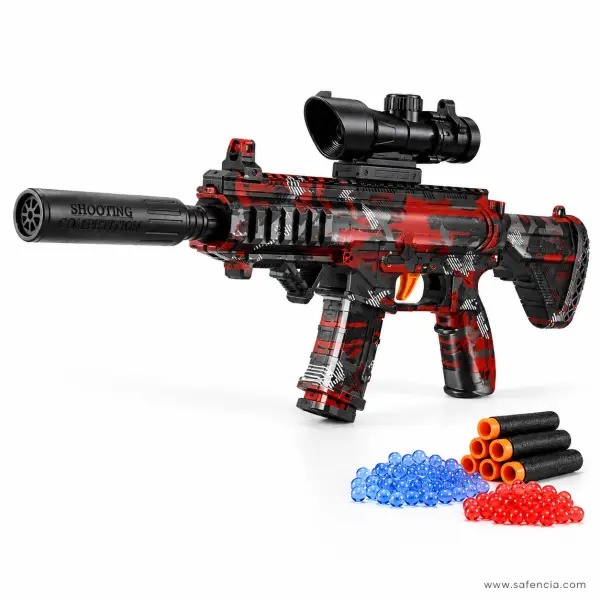 M416 Sport Blaster Gun with Scope, Silencer and Three Ammo Types