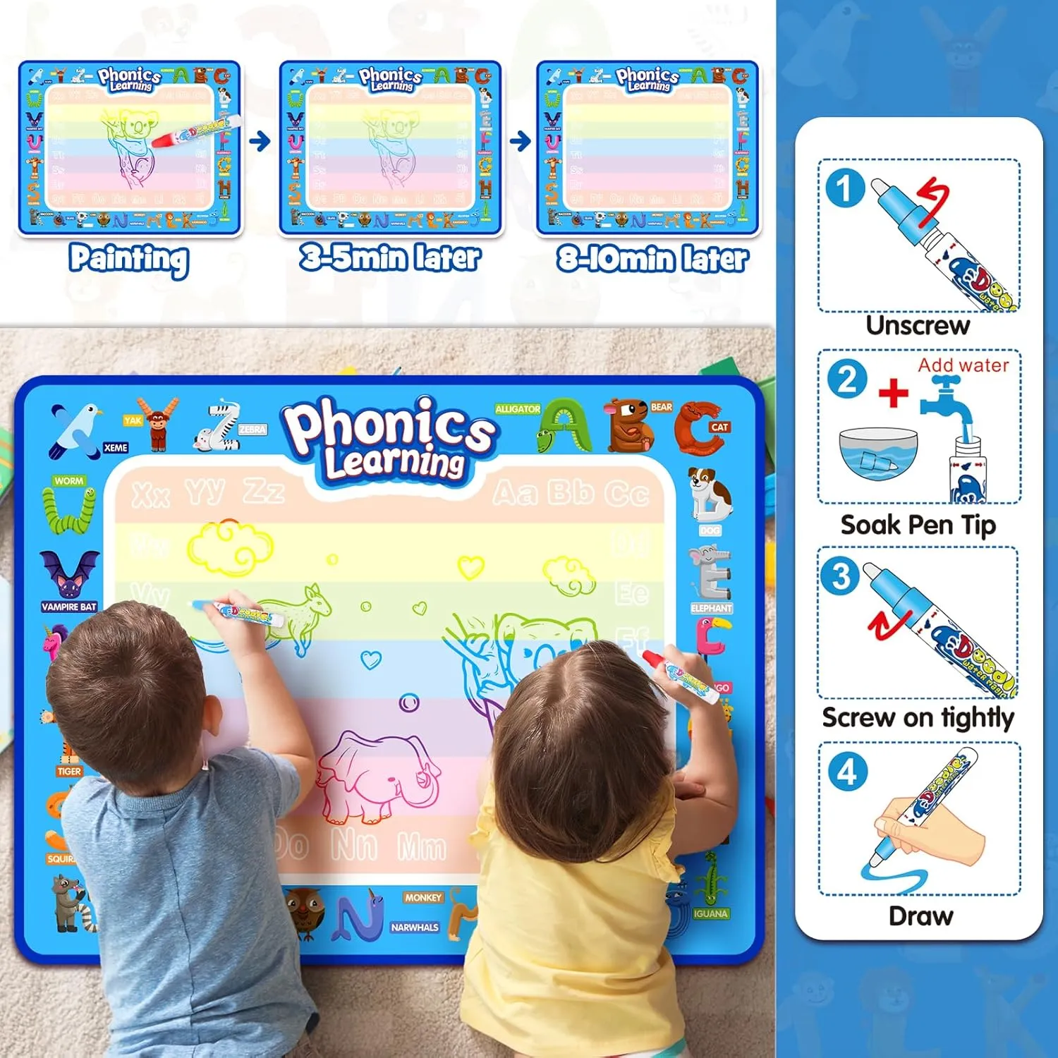 Reusable Magic Water Doodle Mat for Kids product image 5