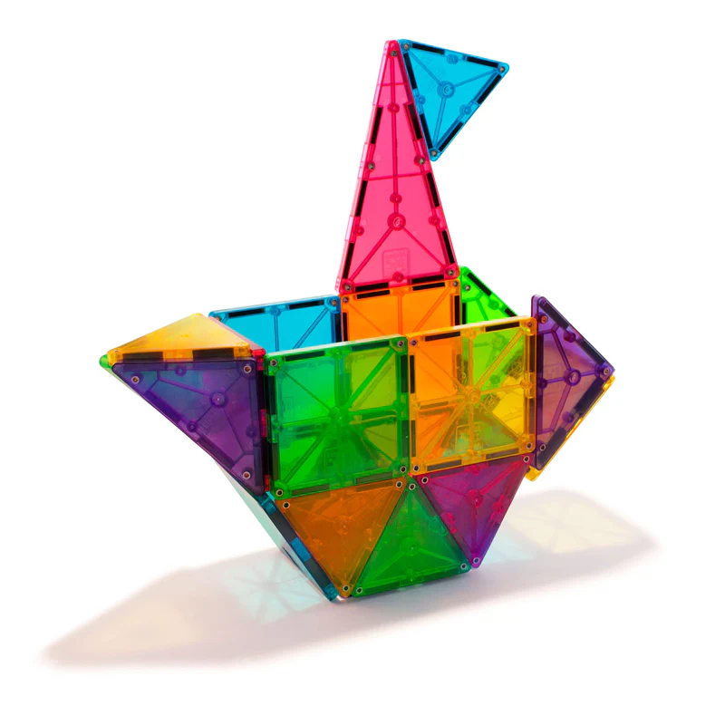 Magna Tiles boat build thumbnail