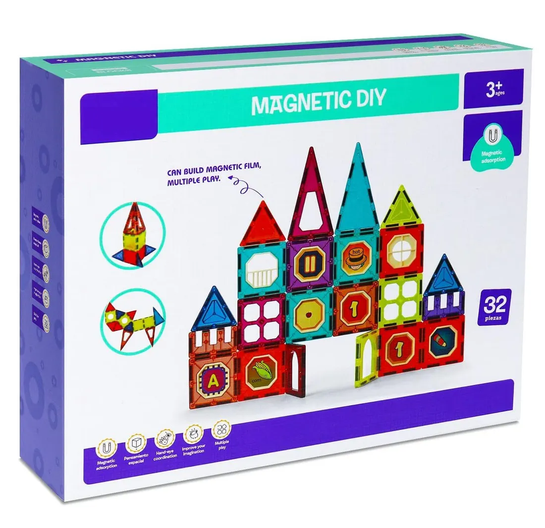 Magna Tiles Clear Colors 32 Piece Set 5 - buy in Pakistan from Safencia