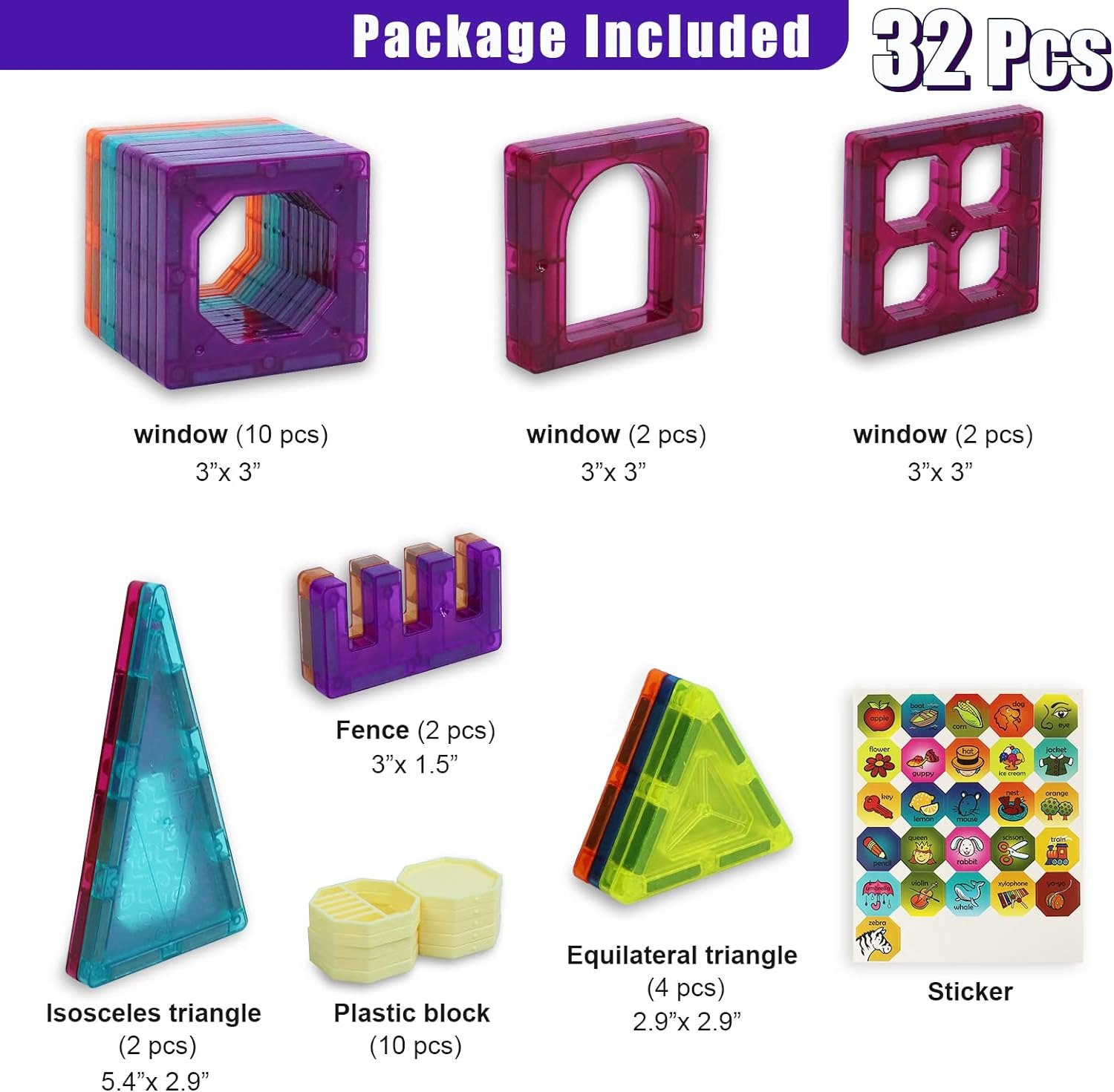 Magna Tiles package contents thumbnail