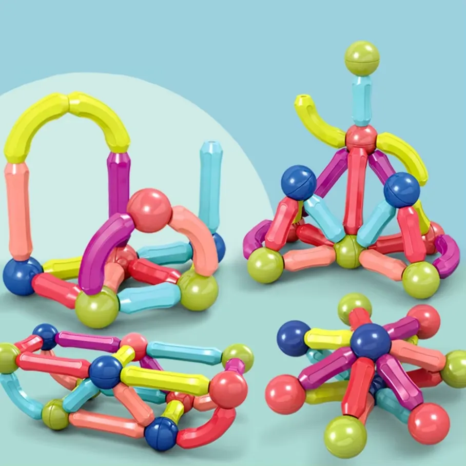 Magnetic building blocks 4 different shape builds educational toy