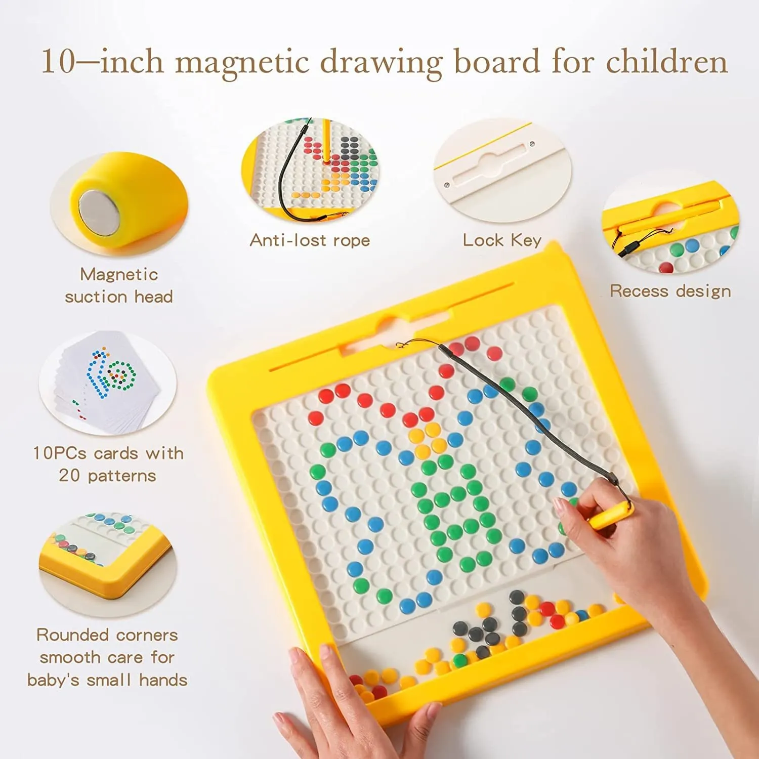 Magnetic Drawing Boards- 50 Magnetic Beads + 12 product image 3