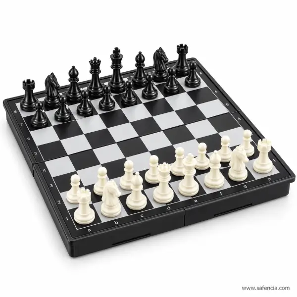Magnetic Folding Chess Set with Storage for Kids and Travel