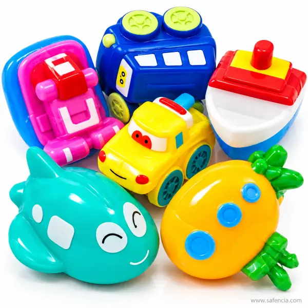 Mama Baba Chu Chu Vehicle Bath Toys (6 Pcs)