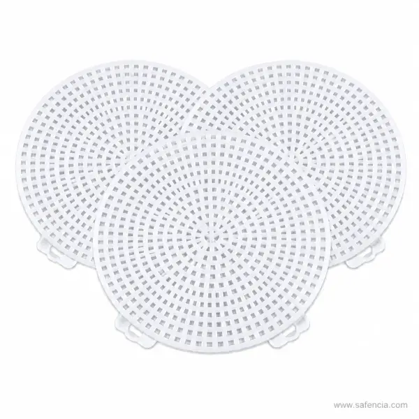 Plastic Mesh Discs for Wool Work 76mm Set of 3
