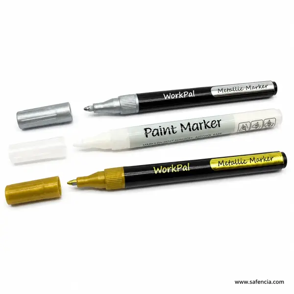 WorkPal Metallic Fine Tip Paint Marker — Gold, Silver or White