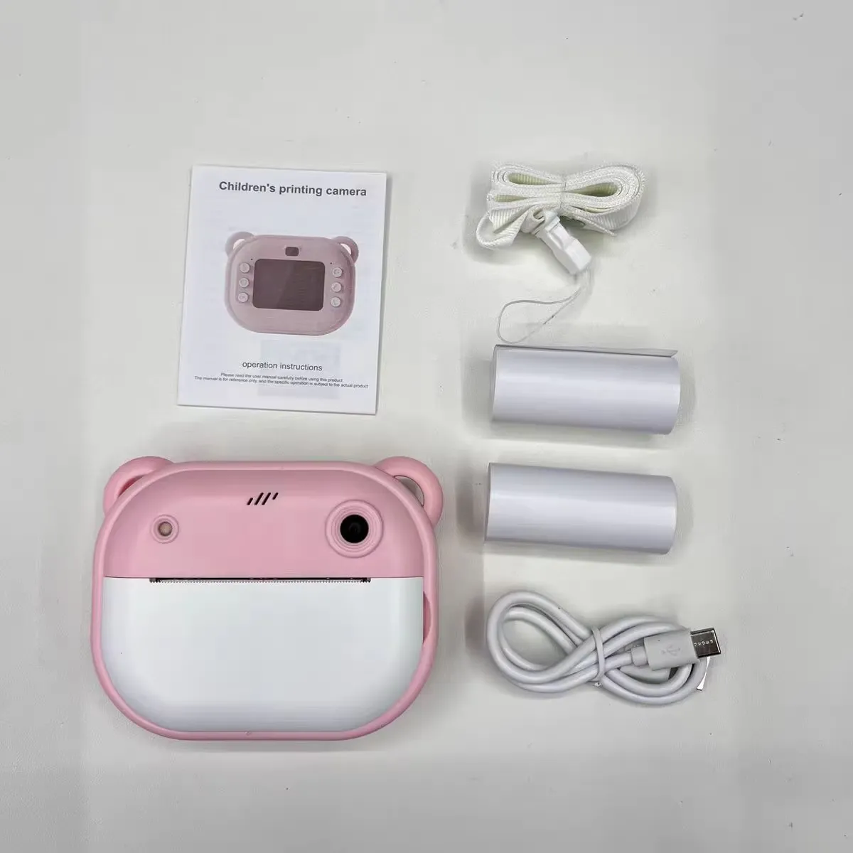 Instant print camera dual camera features