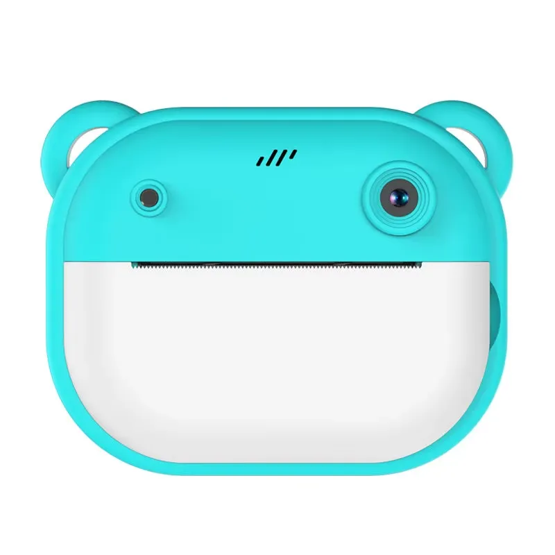 Green instant print camera