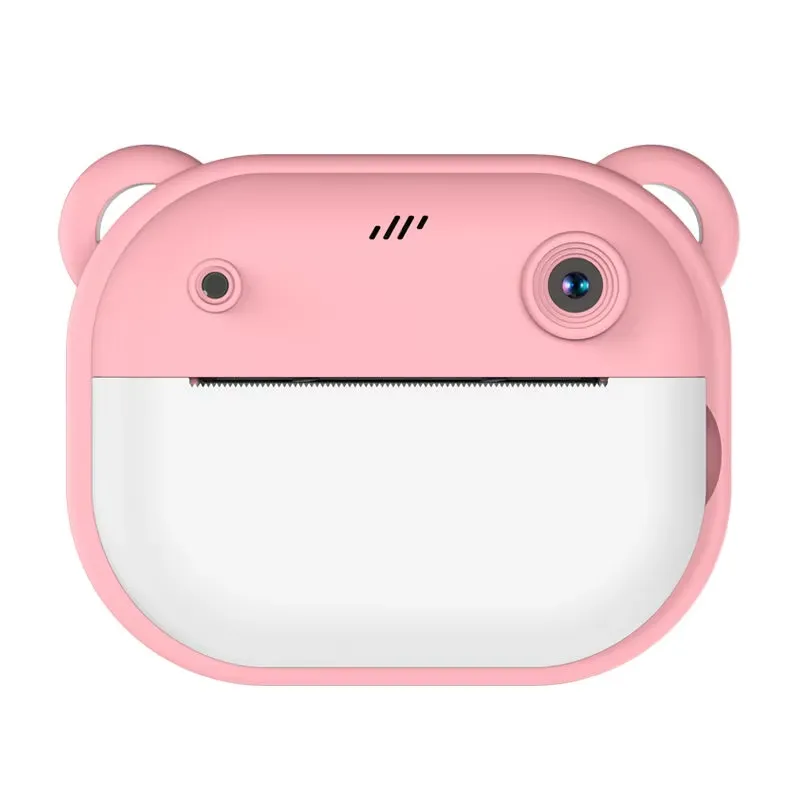 Pink instant print camera