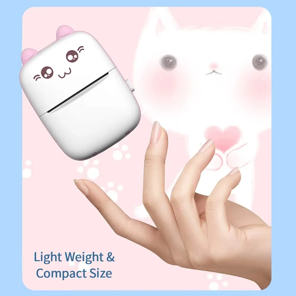 Lightweight portable mini thermal printer