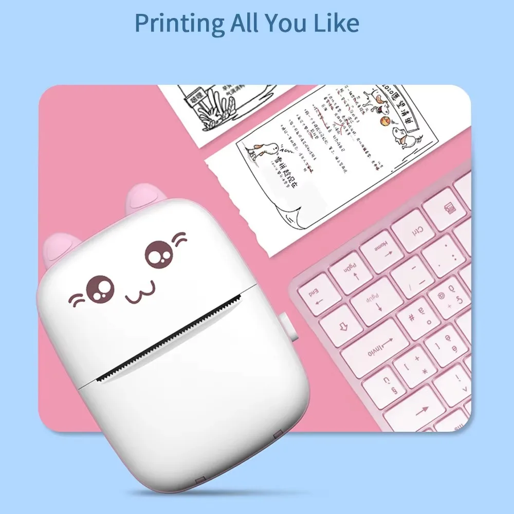 Mini thermal printer wireless printing