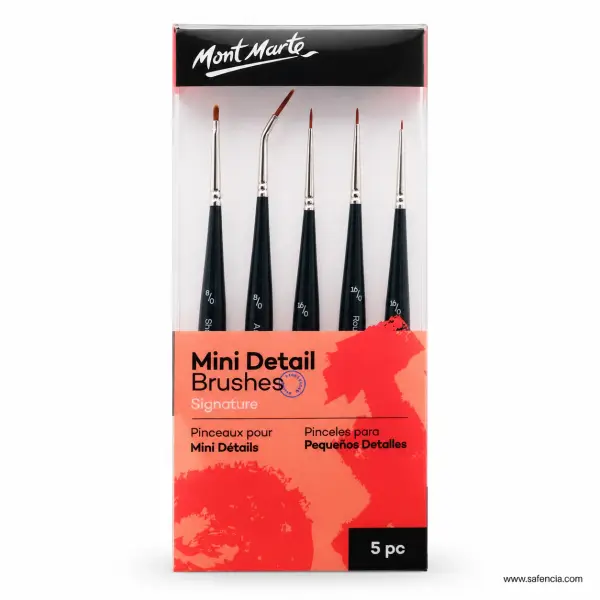 Mont Marte Mini Detail Brushes Signature — Set of 5