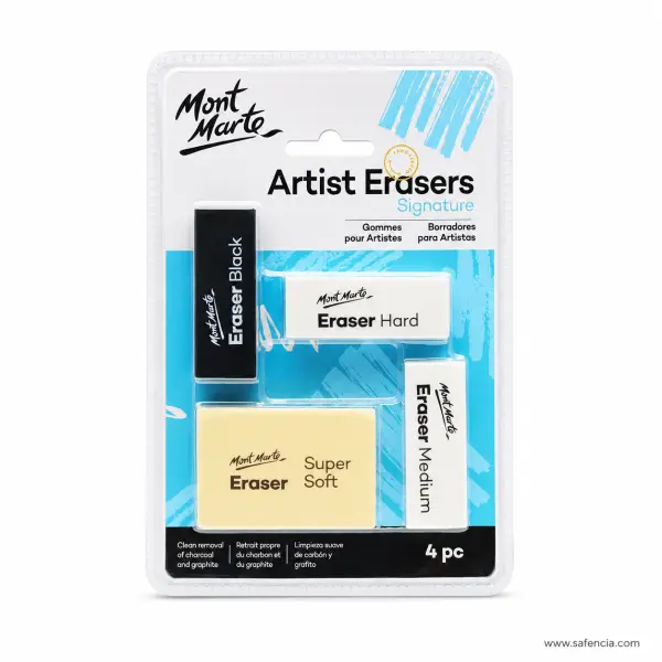 Mont Marte Signature Artist Erasers Pack of 4