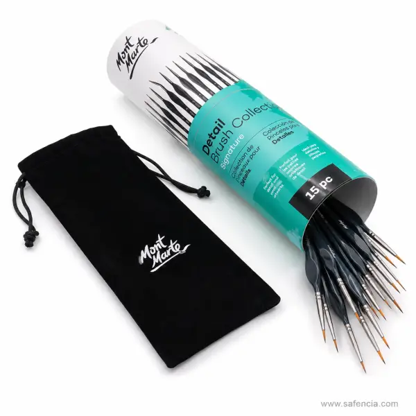 Mont Marte Signature Detail Brush Collection — 15 Piece