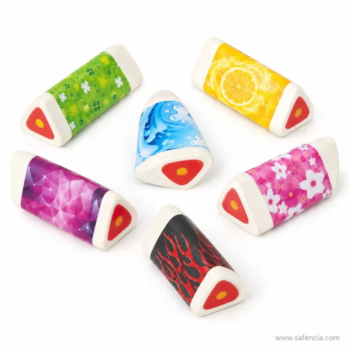 Multicolour Fancy Triangle Eraser YL221530 – 1 Pc product photo 4 - buy in Pakistan from Safencia