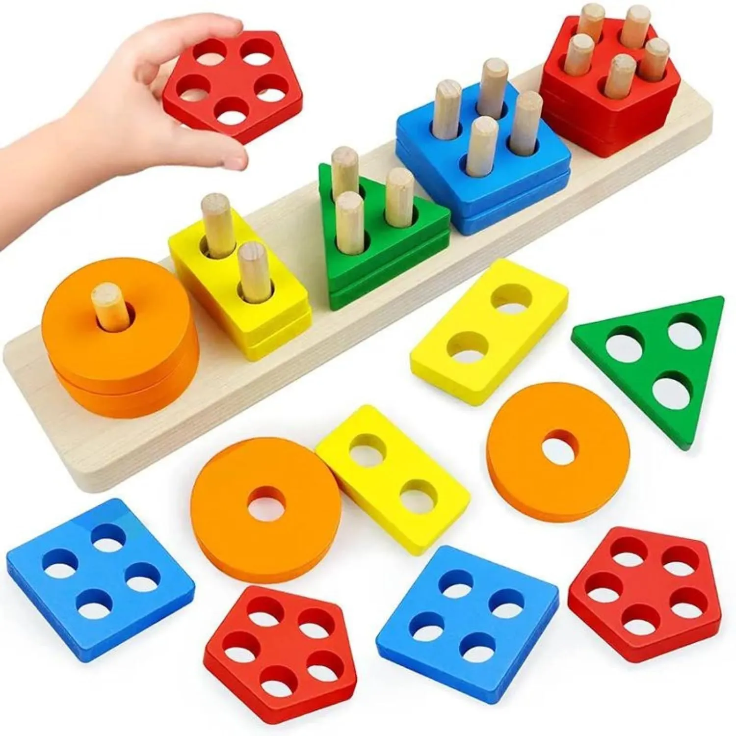 Multiple Column Geometric Shape Puzzle