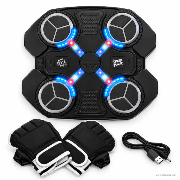 Smart Music Boxing Machine for Kids with Gloves — Bluetooth Wall Boxing Target